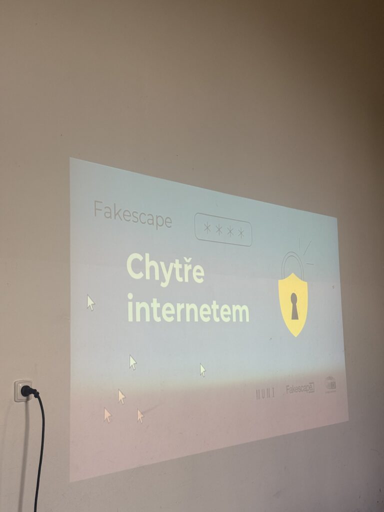 Prezentace Chytře internetem na workshopu pro seniory