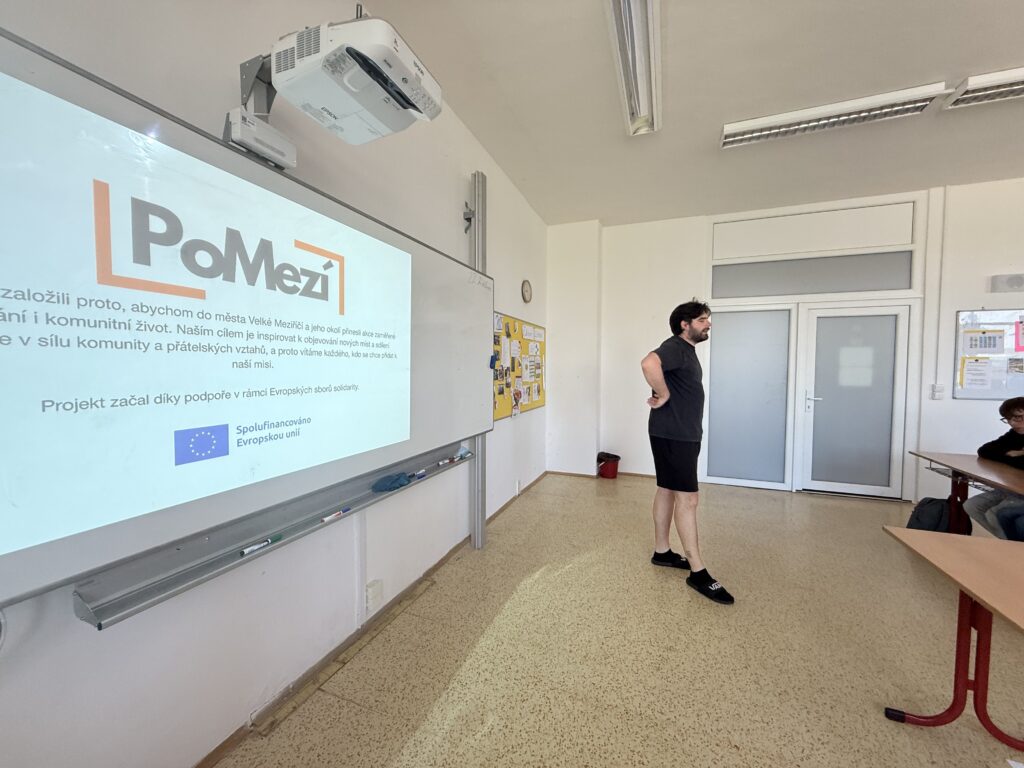 Beseda o programech Erasmus+ ve třídě